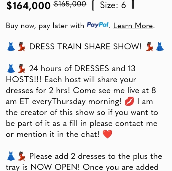 24 Hour Dress Show Train! Created by @Sellquick815 Starting 8AM Posher➡️ Posher - Picture 10 of 10